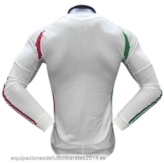 Nuevo Tailandia 2ª Jugadores Manga Larga Italia 2024 Blanco Baratas